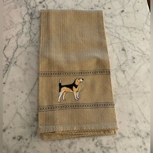 Beagle dish towel. New